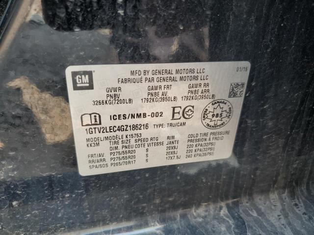 2016 GMC SIERRA K15 1GTV2LEC4GZ186216