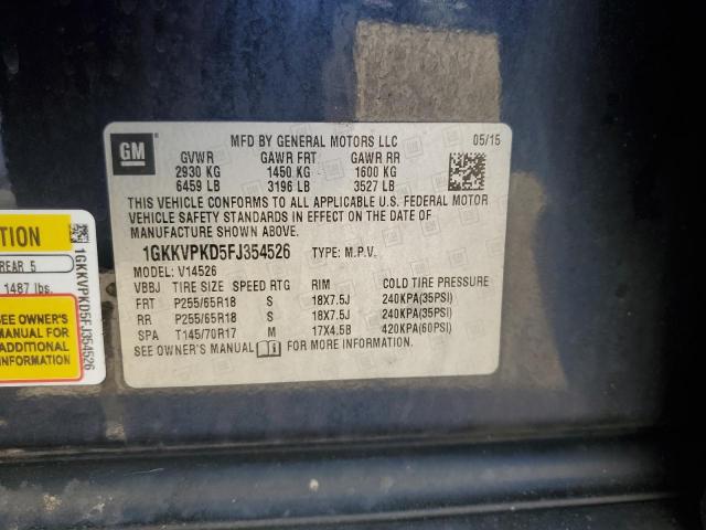 2015 GMC ACADIA SLE 1GKKVPKD5FJ354526