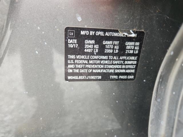 2018 BUICK REGAL PREF W04GL6SX1J1062726