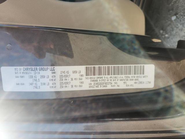 2015 DODGE GRAND CARA 2C4RDGBG9FR653794