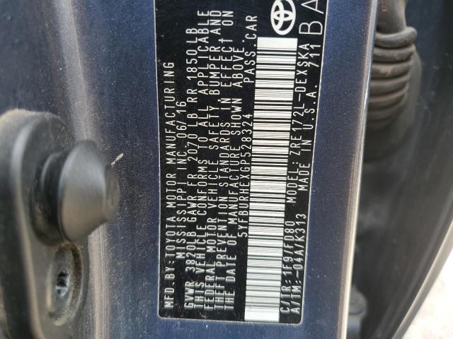 2016 TOYOTA COROLLA L - 5YFBURHEXGP528324