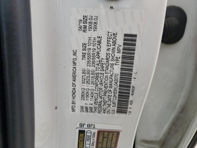 2019 ACURA RDX TECHNO 5J8TC2H55KL042070