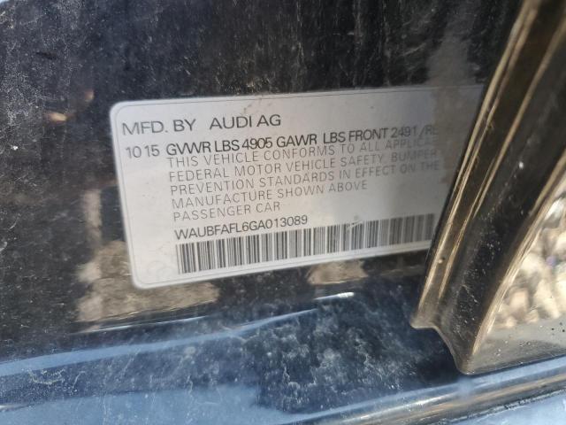 2016 AUDI A4 PREMIUM WAUBFAFL6GA013089