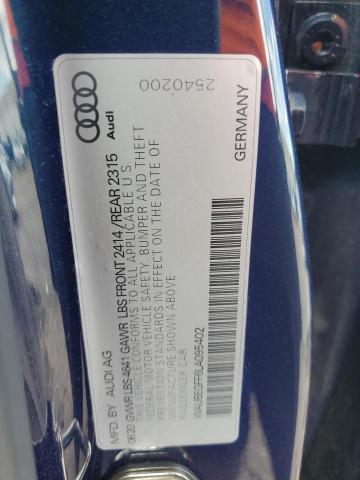 2020 AUDI A3 S-LINE PREMIUM WAUBEGFF6LA095402