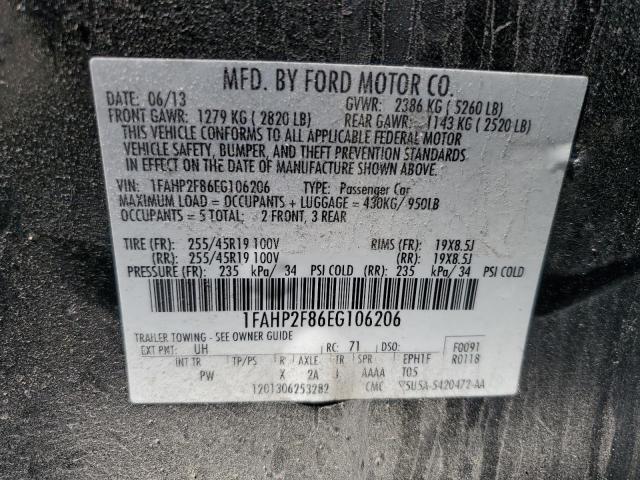 2014 FORD TAURUS LIM - 1FAHP2F86EG106206