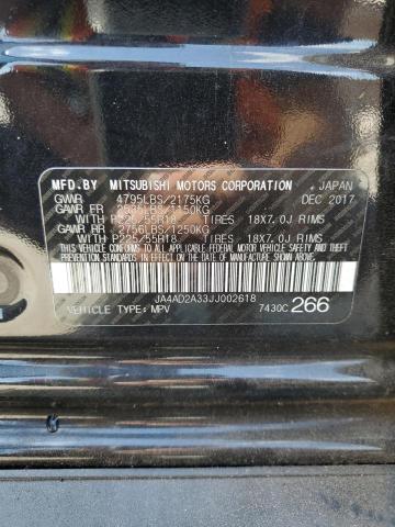 2018 MITSUBISHI OUTLANDER - JA4AD2A33JJ002618