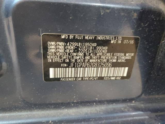 2016 SUBARU IMPREZA SP JF1GPAP62G8325096