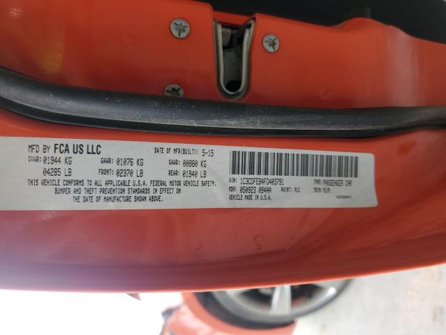 2015 DODGE DART GT 1C3CDFEB4FD403791