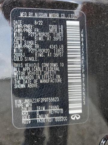 2023 INFINITI QX80 LUXE JN8AZ2AF2P9755623