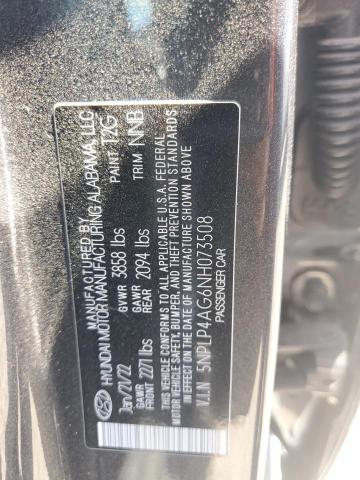 2022 HYUNDAI ELANTRA LI 5NPLP4AG6NH073508