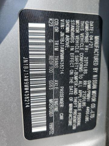 2021 NISSAN ROGUE SPOR JN1BJ1AW9MW438214