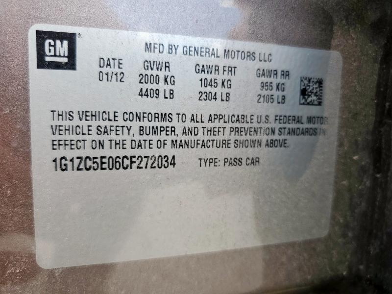 2012 CHEVROLET MALIBU 1LT - 1G1ZC5E06CF272034
