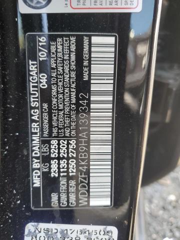 2017 MERCEDES-BENZ E 300 4MAT WDDZF4KB9HA139342