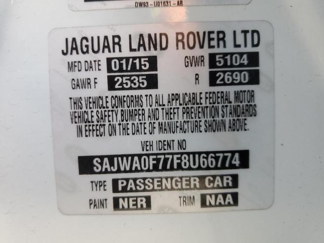 2015 JAGUAR XF 3.0 SPO SAJWA0F77F8U66774