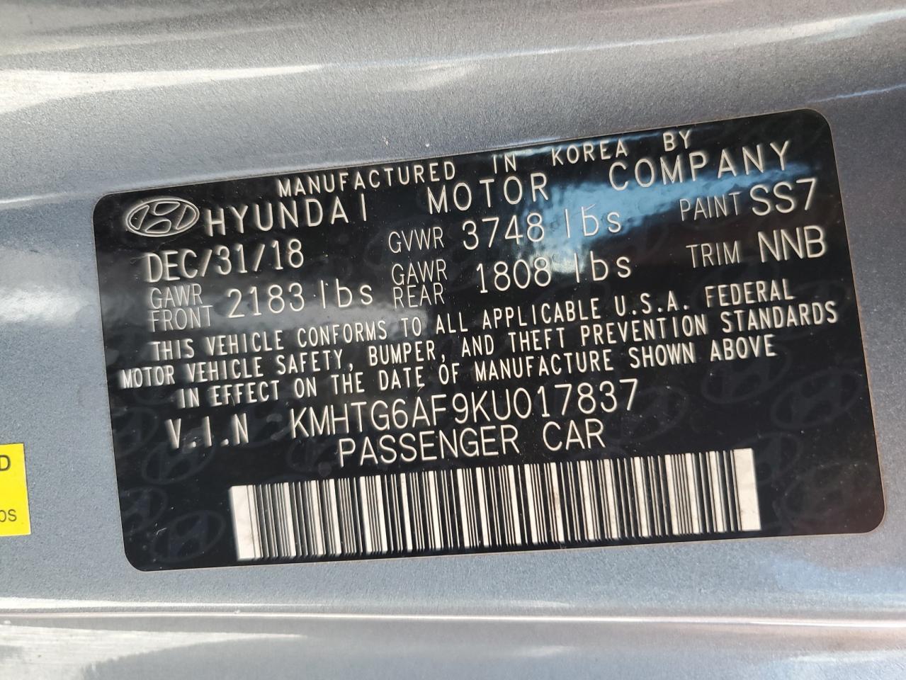 HYUNDAI VELOSTER BASE