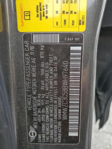 2011 MINI COOPER S C - WMWZC3C58BWH97640