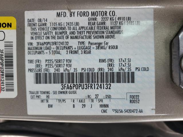 2015 FORD FUSION SE PHEV 3FA6P0PU3FR124132