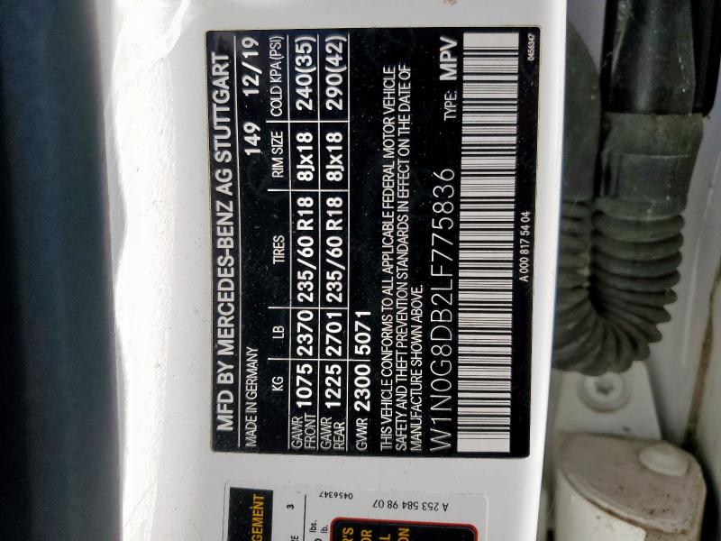 2020 MERCEDES-BENZ GLC 300 - W1N0G8DB2LF775836