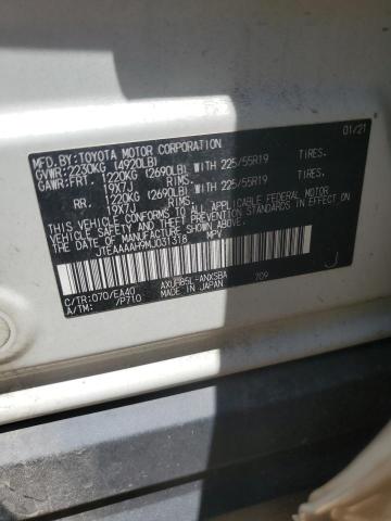 2021 TOYOTA VENZA LE JTEAAAAH9MJ031318