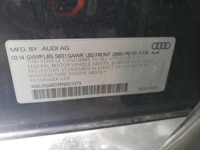 2015 AUDI A8 L QUATT WAU3GAFD7FN001373