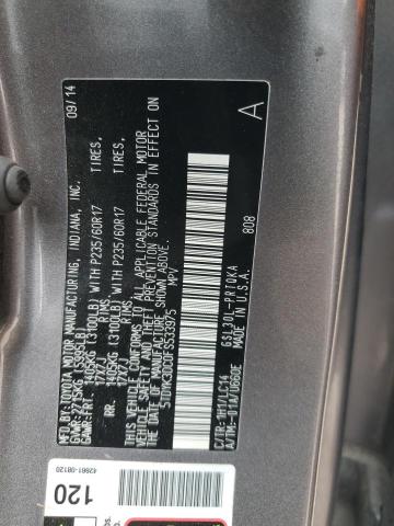 2015 TOYOTA SIENNA XLE - 5TDYK3DC0FS533975