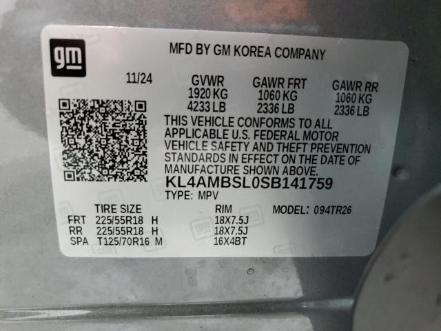 2025 BUICK ENCORE GX KL4AMBSL0SB141759
