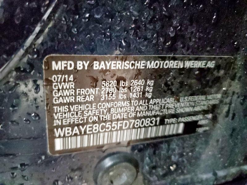 2015 BMW 750 LI WBAYE8C55FD780831