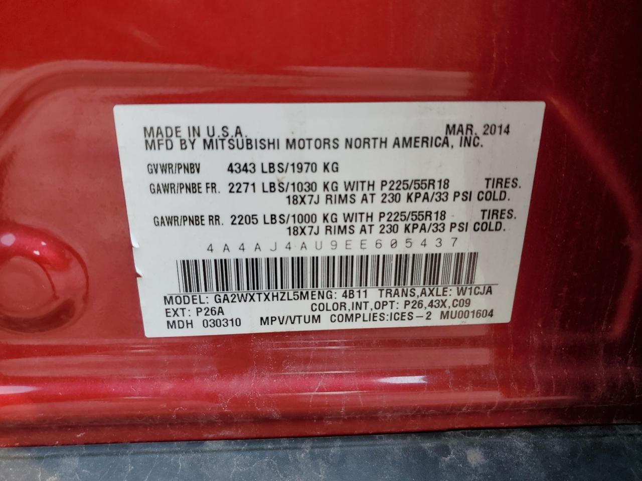 MITSUBISHI OUTLANDER GT