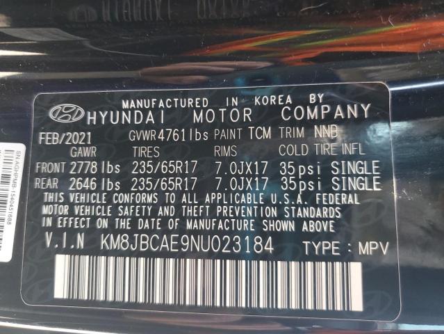 2022 HYUNDAI TUCSON SEL - KM8JBCAE9NU023184