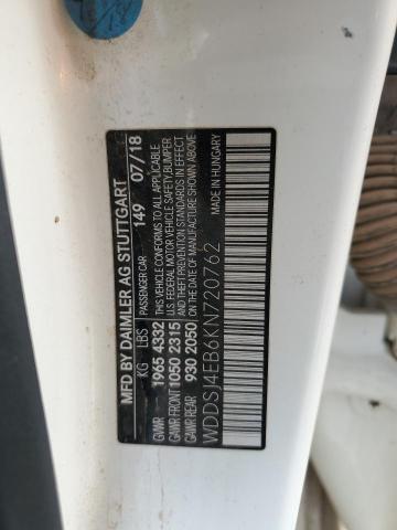 2019 MERCEDES-BENZ CLA 250 WDDSJ4EB6KN720762