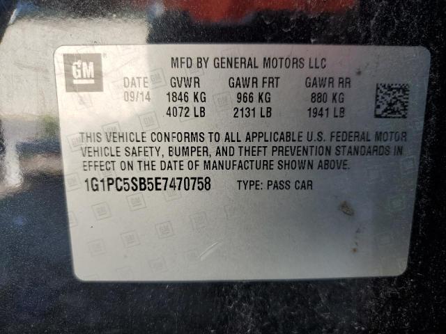 2014 CHEVROLET CRUZE LT - 1G1PC5SB5E7470758