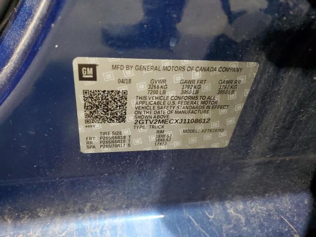 2018 GMC SIERRA K15 - 2GTV2MECXJ1108612