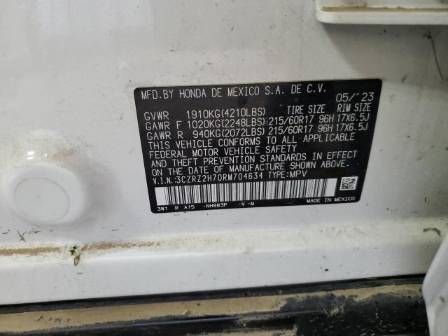 2024 HONDA HR-V EXL 3CZRZ2H70RM704634