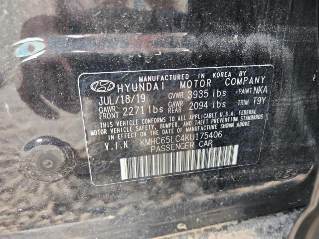 2019 HYUNDAI IONIQ BLUE KMHC65LC4KU175406