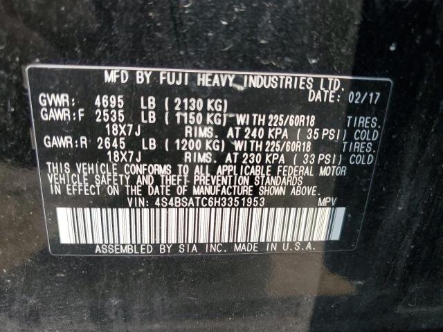 2017 SUBARU OUTBACK TO 4S4BSATC6H3351953