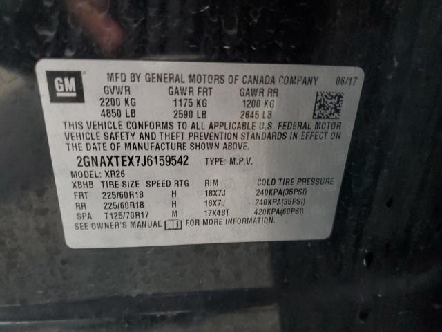 2018 CHEVROLET EQUINOX LT - 2GNAXTEX7J6159542