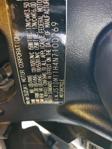 2022 SUZUKI GSX-R1000 R JS1DM11H4N7100269
