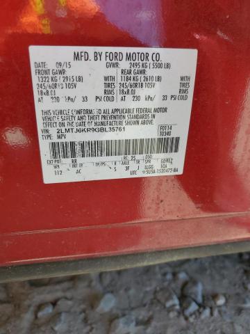 2016 LINCOLN MKX SELECT 2LMTJ6KR9GBL35761