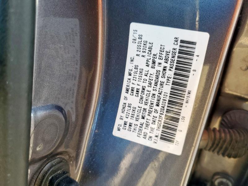 2016 HONDA ACCORD EXL 1HGCR2F92GA009101