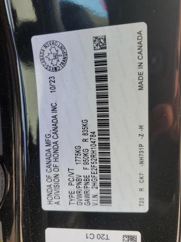 2024 HONDA CIVIC SPOR 2HGFE2F52RH104784
