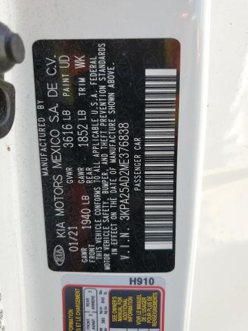 2021 KIA RIO S 3KPA25AD2ME376838