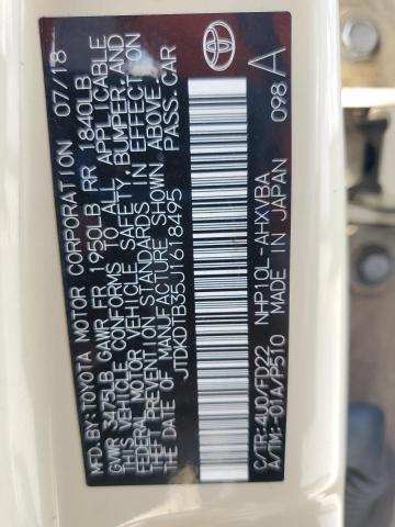 2018 TOYOTA PRIUS C JTDKDTB35J1618495