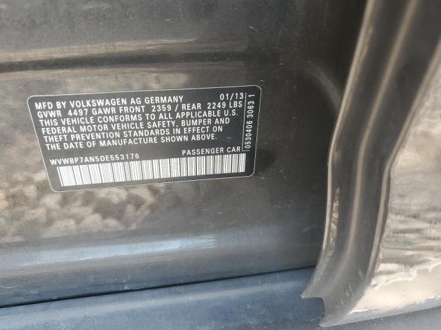 2013 VOLKSWAGEN CC SPORT - WVWBP7AN5DE553176