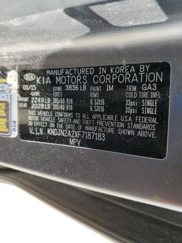 2015 KIA SOUL KNDJN2A2XF7187183