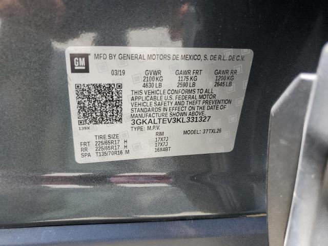 2019 GMC TERRAIN SL 3GKALTEV3KL331327
