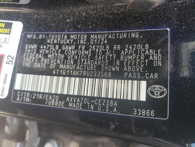 2024 TOYOTA CAMRY SE N - 4T1G11AK7RU233568