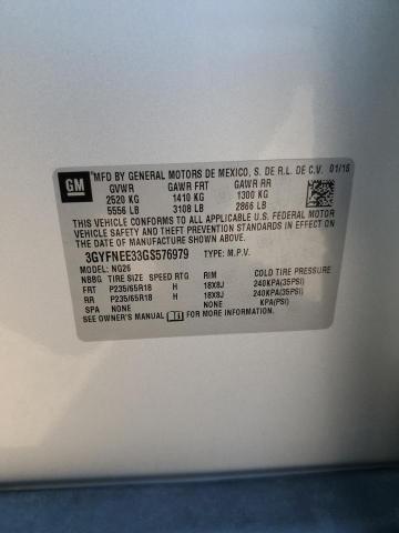 2016 CADILLAC SRX LUXURY 3GYFNEE33GS576979
