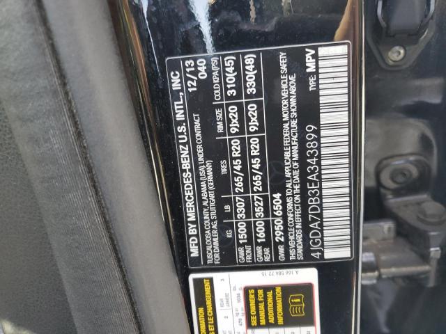 2014 MERZ ML 550 4MATIC - 4JGDA7DB3EA343899