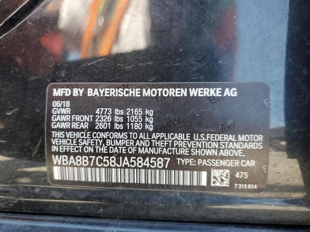 2018 BMW 340 XI WBA8B7C58JA584587
