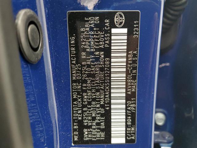 2025 TOYOTA CAMRY XSE 4T1DAACK5SU127089